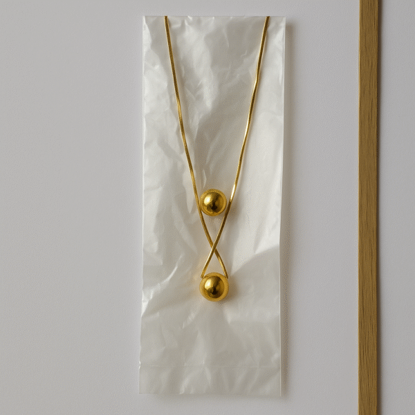 Gold Sphere Double-Layer Necklace
