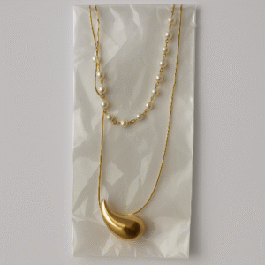 Layered Pearl & Drop Pendant Necklace